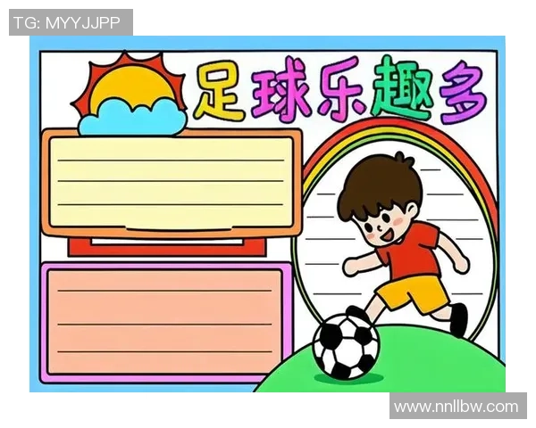 快乐成长从足球开始幼儿园足球活动海报展示儿童运动乐趣与团队精神